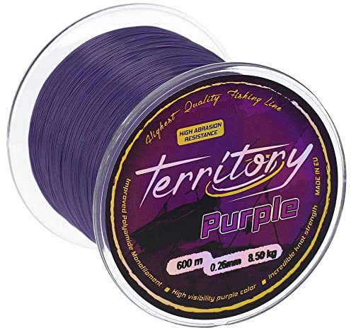 Karpfenschnur Angelschnur MIKADO Territory Purple 600m 0,26-0,40mm Monofil stark ! (0,28mm / 9,50kg)