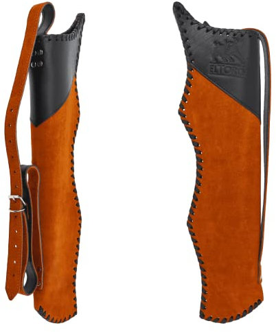 elToro Wild Colorz Swing - Rückenköcher; Robustes Wildleder und attraktive Farben, Köcher als Zubehör für Pfeil und Bogen (Orange)