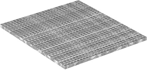 Fenau - Industrie-Rost, 1000 x 900 x 30 mm, MW: 30/30 mm, Materialstärke: 2 mm - Radlast: 1,52 kN/Flächenlast (m²): 7,84 kN, feuerverzinkt, Pressrost, Gitterrost oder Garagen-Rost, Stab-in-Stab