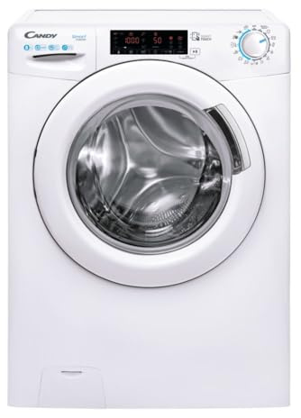Lave-linge hublot pose libre CANDY CS 128TXME-S - 8 kg - Moteur Induction - Largeur 60 CM - 1200 trs/min - Blanc