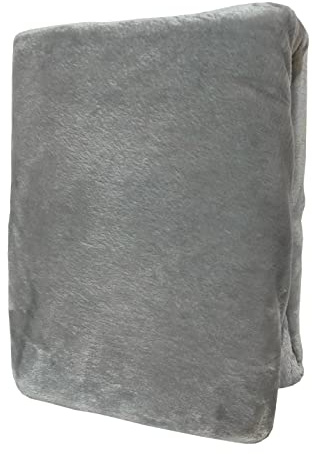 Leonado Vicenti Spannbettlaken Silber 120x200-130x200 warme kuschelige Premium Cashmere Touch Teddy Bettlaken Fleece Plüsch Betttuch