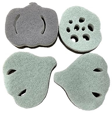 4 esponjas de limpieza de cocina con forma de fruta, esponja multiusos de doble cara, esponja para fregar platos para estropajos resistentes, muebles de cocina, platos y baño (esponjas en forma de