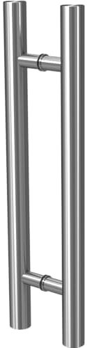 MLS Türgriff aus Edelstahl, Griff für Innentüren, für Türen aus Glas, Holz, Aluminium oder Stahl, Individuell Anpassbar, Griffstange Ø 30 mm, Länge: 300 mm, Bohrung Abstand: 200 mm
