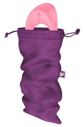 Satisfyer Treasure Bags | Almacenamiento de juguetes sexuales | Material suave y lavable | Almacenamiento discreto | Color en morado y talla en M