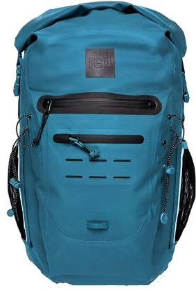 Red Original Adventure Backpack Rucksack - 100% Waterproof, Watertight Roll-top Closure, 100% Recycled Fabric, Highly Durable, Ergonomic, Spacious 30L (Storm Blue)