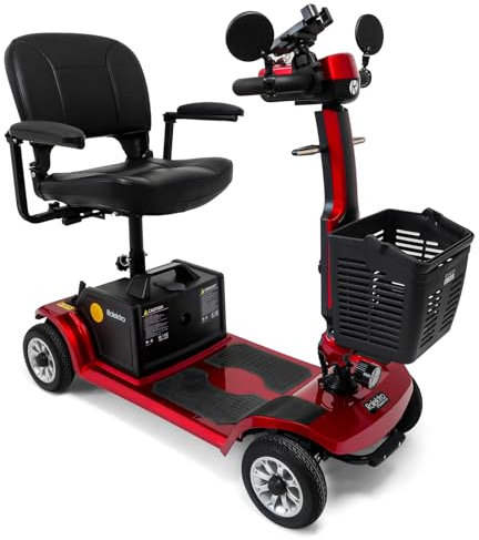 Rolektro E-Quad 6 V.3 kompaktes Elektromobil ohne Führerschein - 6 km/h E-Seniorenmobil mit Lithium-Akku - Elektrischer Krankenfahrstuhl Rollstuhl Mobilitätsroller faltbar