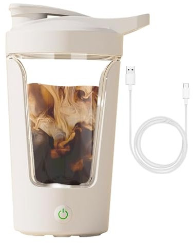 Shaker elettrico – Miscelatore per proteine, miscelatore automatico a tazza | a prova di perdite, tazza di miscelazione efficiente, mixer integratore per allenamento per amanti del fitness, donne