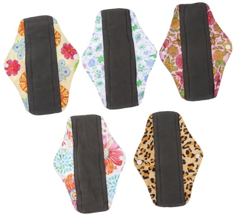 FRCOLOR 10 Piezas toalla sanitaria lavable compresas menstruales de tela compresas menstruales reutilizables compresas de tela cuecas menstruales toalla sanitaria de tela