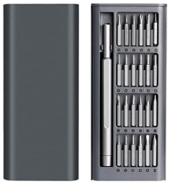 CLLBANT Juego de Destornilladores magnéticos 25 en 1, Punta de Destornillador Torx de precisión, Herramienta de desmontaje móvil