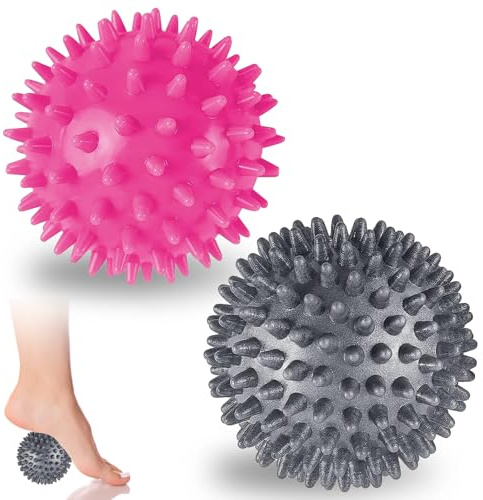 Massagebälle Faszienball Set, Igelball Massage,Verschiedenen Härtegraden noppenball für Rücken, Beine, Füße & Hände Muskelmassage