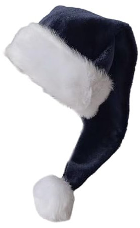 Fcnjsao Weihnachts Nikolausmütze Aus Dickem Plüsch Und Weißer Pelziger Krempe Für Weihnachtsfeiern Dress Up Cosplay Mehrfarbig