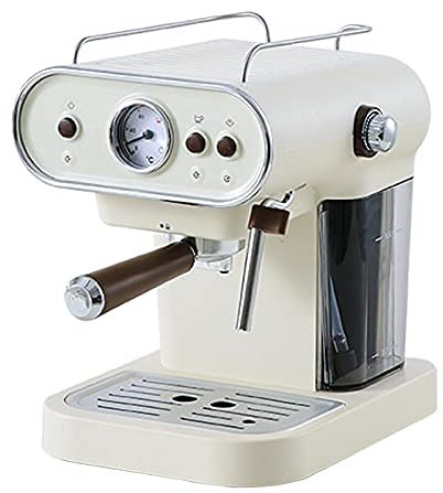 ZHJOPP Coffee Maker Electric Coffee Machine Espresso Maker Retro Semi-Automatic Pump Type Cappuccino with Steam Milk Frother Coffee Machine (4)
