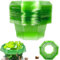 Collares de Plástico para Babosas,Cubiertas para Plantas de Jardín Campanas,Cuello de Caracol,Protección contra Caracoles,Anillo de Protección contra Caracoles,Cuello de Plástico para Plantas Anillos