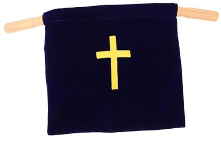 iplusmile D'Offrande D'Église Décorations De Baptême Calice Brodé Décorations De Communion Fournitures De Communion Fournitures Religieuses De Croix Chrétienne De Faveur
