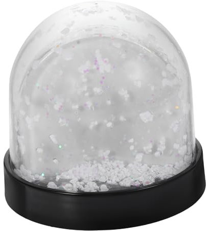Holibanna Foto Schneekugel DIY Leere Schneekugel mit Sublimationspapier Bruchsicherer für Kreative Kinderprojekte Geschenkidee für Weihnachten Geburtstage und Feiertage