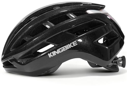 Fahrradhelm für Jugend Erwachsene Herren Damen Rennradhelm Leichtbau Belüftung Bequem 2 Größen 54-62cm (Schwarz, L)