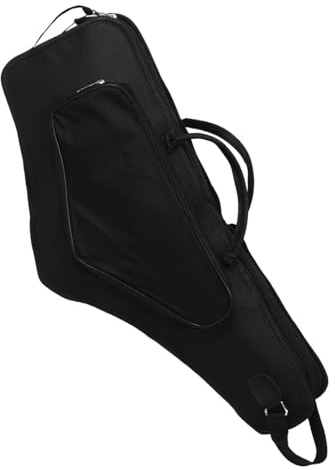 Universelle Tasche Rucksack Stoßfest Leichter Altsaxophon für Musiker | Oxford Gewebe mit Schwamm, Schlichtes Schwarzes Design, Passend für Altsaxophon, Praktisch als Doppelträger