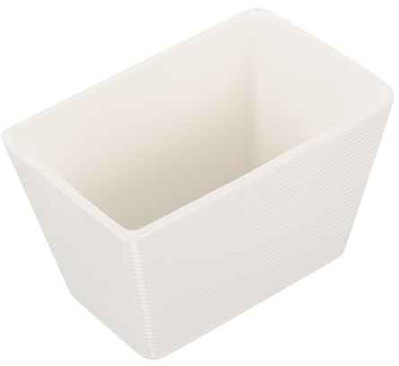 Hoement Azucarero Fácil de Limpiar y Saludable de Cerámica Moderno en Forma de Cubo Blanco Adecuado para Barbacoas al Aire Libre Interiores