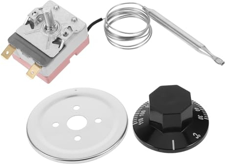AUTSUPPL Thermostat pour Radiateur Électrique Bouton Réglable 30-110°c, Contrôleur de Température Précis, Commande de Remplacement pour Chauffage D’appoint Mural