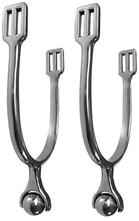 2X Pferdesporen, mit Zubehör für, Western Und Cowboy Sporen für Reitausrüstung, 7.3 cm