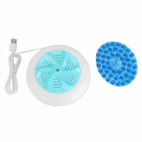 Lavatrice portatile Lavatrice ad ultrasuoni Mini lavatrice Lavandino Lavatrice per viaggi d'affari Camping Home College RV e appartamenti (Vert)