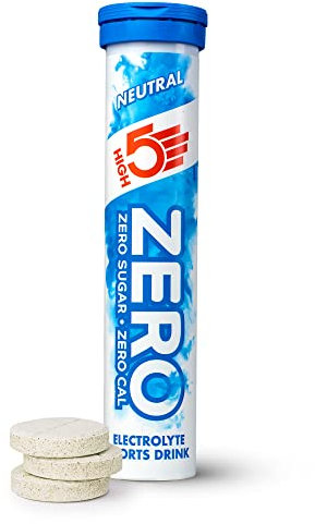 HIGH5 ZERO Electrolyte Tablet - Hydration Tablets Enhanced with Vitamin C - 0 Calories & Sugar Free - Boost Hydration, Performance & Wellness - Neutral, 20 Tablets (20x, Pack of 1)
