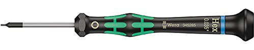 Wera 05345285001 2054 Elektroniker-Sechskantschraubendreher, 0,035 x 40 mm, Wera 2054 Elektroniker-sechskantschraubendreher