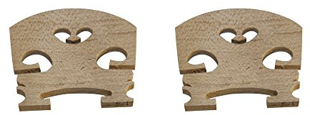 Violin Bridge By Zest x 2 Plain in 1/4 size Violin Bridges in Maple Also in 4/4, 3/4, 1/2 & 1/4