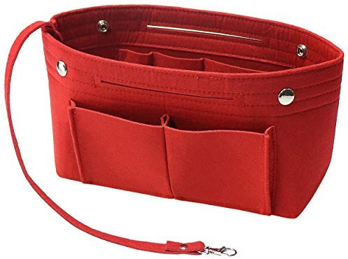 Soyizom Filz Handtasche Organizer Bag in Bag,Innentaschen für Handtaschen Organizer mit Schlüsselkette für Speedy Neverfull,8 Farben