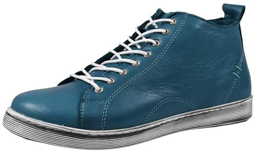 Andrea Conti Damen Stiefelette Leder Boot Reißverschluss lose Einlagen 0348734