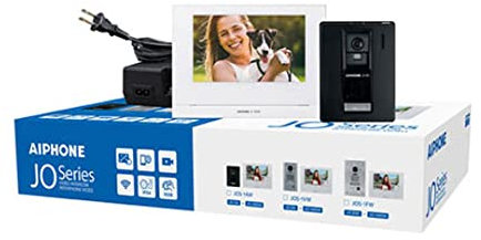 Aiphone JOS-1AW Video Intercom Box Set, 7 Inch WiFi Monitor, 1 Door