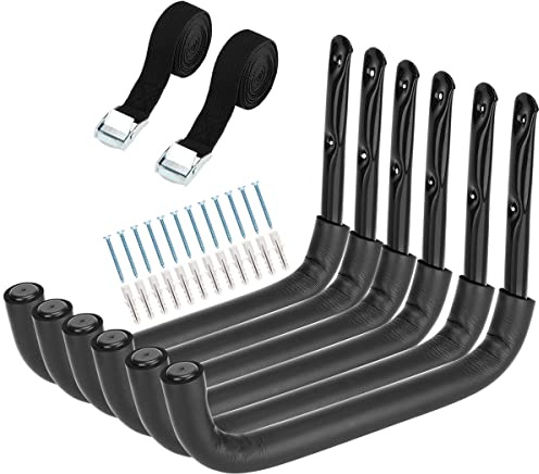 Heavdace 6 Pack Garage Lagerung Haken Heavy Duty, 32.3CM Wandhalterung Lagerung Dienstprogramm Aufhänger