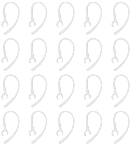 VGOL 20 Stück Bluetooth Headsets Ohrbügel Ohrhaken Ersatz Klemmhalter Ohrhalter Kompatibel mit Plantronics Voyager Edge Kompatibel mit Samsung WEP 5,6mm-6,2mm Headset Transparent