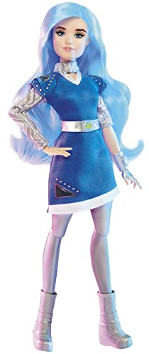Disney Princess Zombies 3 Addison Modepuppe – 30,5 cm große Puppe mit Langen blauen Haaren, Kleid, Schuhen und Accessoires. Spielzeug für Kinder ab 6 Jahren