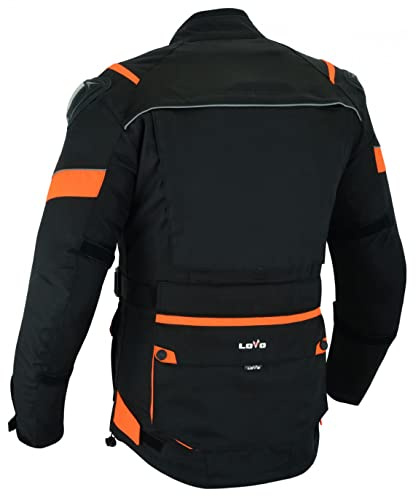 LOVO - Chaqueta Moto Tricapa 4 Estaciones Mujer - Chaqueta Moto Mujer Verano e Invierno con Protecciones - Cazadora Moto de Alta Resistencia con Longitud 3/4 - Perfecta para Viajes, Ciudad y Aventuras