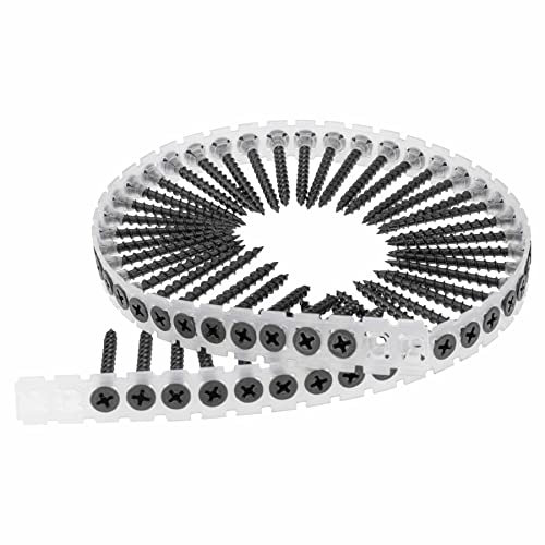 SCREW REBEL Magazinierte Schnellbauschrauben Grobgewinde 3,9 x 35 mm - 1.000 Stück, Magazinschrauben, PH2