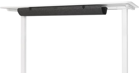 Yaasa Cable Management Large, Kabelkanal aus Filz, Grau, Desk Organizer | Anpassbares Volumen, flexible Untertisch-Montage, 10 kg Traglast, sauberer Arbeitsplatz, für Schreibtische, Kabelorganisation