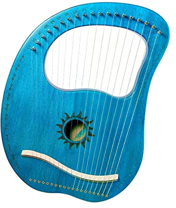 Leyaqin 19-saitige kleine Leier, Anfänger-Harfenleier, tragbares Saiteninstrument, Leier – Harfe für Anfänger