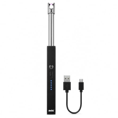NOLA Lichtbogenfeuerzeug, Stabfeuerzeug, Lichtbogen, elektrischonisches Feuerzeug, USB Feuerzeug, Plasmafeuerzeug, Plasma, Winddicht und aufladbar Art. 585