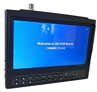 Trova segnale satellitare digitale 7 DVB-T2+DVB-S2 Terrestre HD+ Tester KPT-716S/T Finder satellitare widescreen portatile per installazioni satellitari
