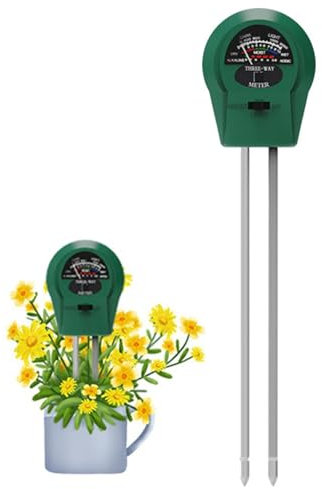 PH-mètre De Sol, Humidimètre De Sol 3 En 1, Testeur De Fertilité Du Sol, Testeur De Sol Pour Lumière/fertilité/humidité Avec Double Sonde, Testeur De PH Du Sol Numérique, Hygromètre De Sol Pour Extéri