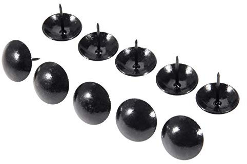 Reißzwecken, 10 Stück 25 mm schwarze Innennägel, Retro-Eisen-Reißzwecken, Nieten, Türnägel, Dekoration, Hardware-Zubehör, Schmuck, Holzkiste, Sofa, Tür, übliche und praktische Befestigungselemente