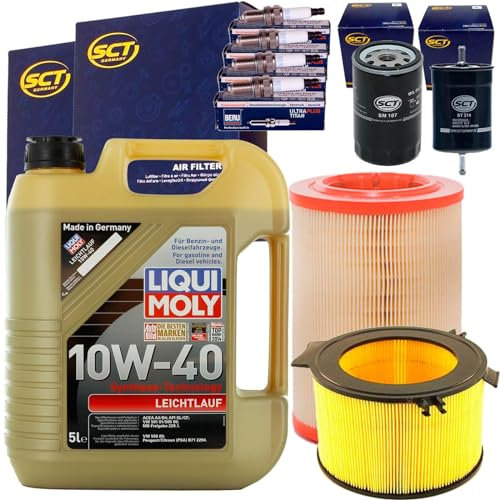 BandelOne enthält Filterset+Zündkerzen+10W40 Liqui Moly 2.0 für T4 Bus Kasten Bis Bj 08/95