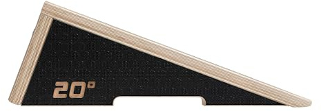 Whiteoak Slant Board 20° x 1 Stück I Schrägbrett Kniebeugen Keil I Liebscher I Wadentrainer I Kniebeugenblock I Trainingsgerät für Physiotherapie und Fitnessstudio