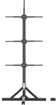 3D Hologram Fan 1x3 3D Hologram Projector Fan, 45-62cm Advertising Display Stand Led Sign Holographic Lamp Player, 3D Fan Stand Support Splicing for Business Store Signs,Bar,Party Halloween(Black_3pcs