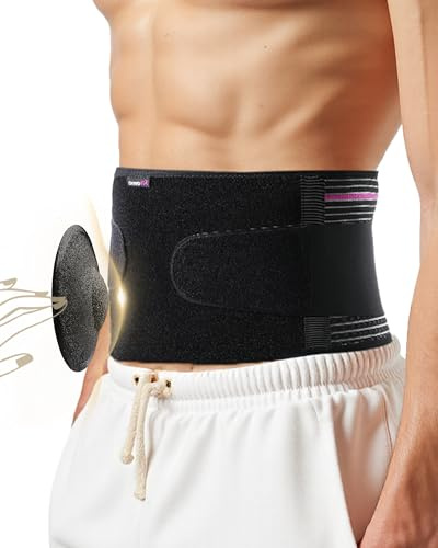 Fitomo Umbilical Hernia Belt for Men and Women with Removable Pressure Pad, Ultra-breathable Hernia Support for Abdominal Hernias, Incisional Hernias, Abdominal Surgeries, Postpartum Belly Band
