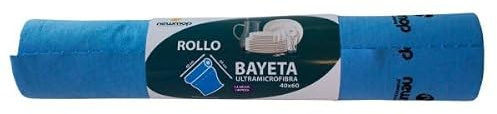 Clim Profesional Bayeta Ultramicrofibra Cristales 40x60cm Rollo 6uds | Polyester y Polyamida, Sin Rayas ni Residuos, Uso con Agua Sola, Lavable a Máquina