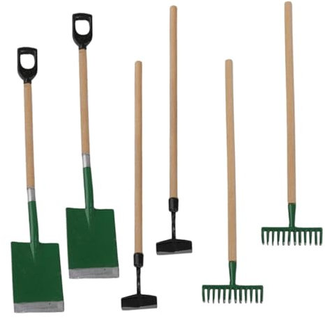 KOMBIUDA 6stücke Teiliges Miniatur Gartenwerkzeuge Für Deko Für Dollhouse Garten Haltbarem Und Farbige Gartenaccessoires Für Kreative Spielwelten