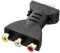 HDMI zu RCA Adapter Konverter1080P, HDMI auf RGB für RCA ， 3RCA Adapter HDMI Stecker, HDMI auf 3 RCA CVBS AV Composite Video Audio Adapter/Splitter, Unterstützt ür HD-TV, ältere Fernseher, Kamera