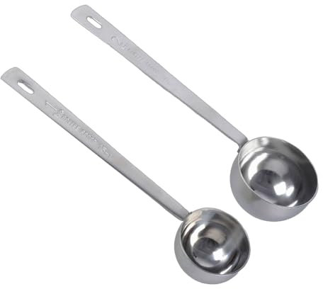 Esslöffel mit langem Griff, 304 Edelstahl, Messutensilien, geeignet für die Messung beim Kochen, 2 Stück